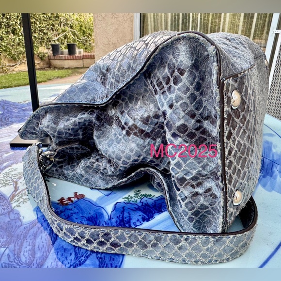 Michael Kors Hamilton Python Satchel - Picture 5 of 11